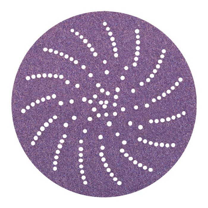 3M Cubitron II 5" 80+ Grit Hook & Loop Multi-Hole Sanding Discs on C-weight paper