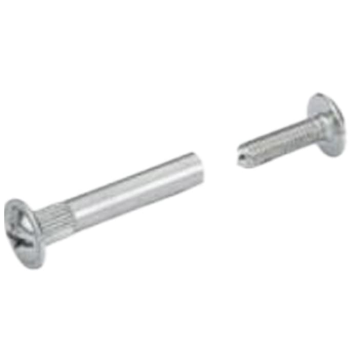 Hettich Connecting Screw For 5mm Fitting, Nickel-Plated Steel
