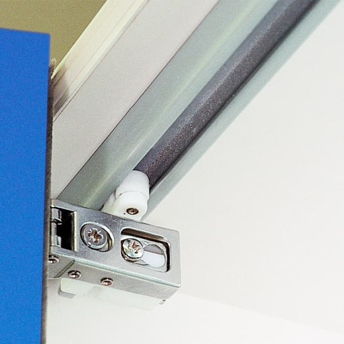 Bi-Fold Door Track, White
