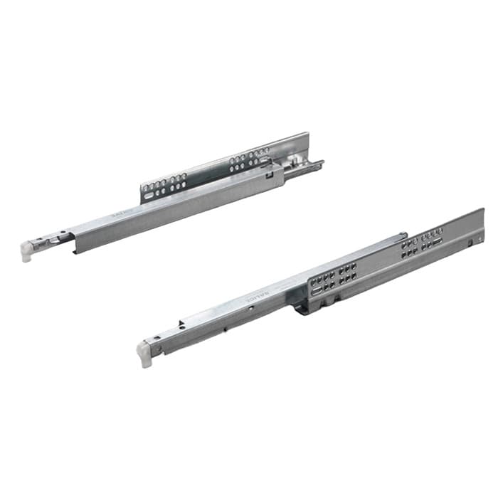 Salice Futura 320mm Soft-Close Full Extension Undermount Drawer Slide, Zinc - A6555-320