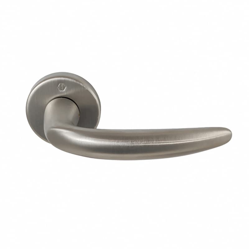 Peter Meier Atlanta Door Handle Set, Satin Nickel Designed for 1.75" Door, H1511-45-SNI
