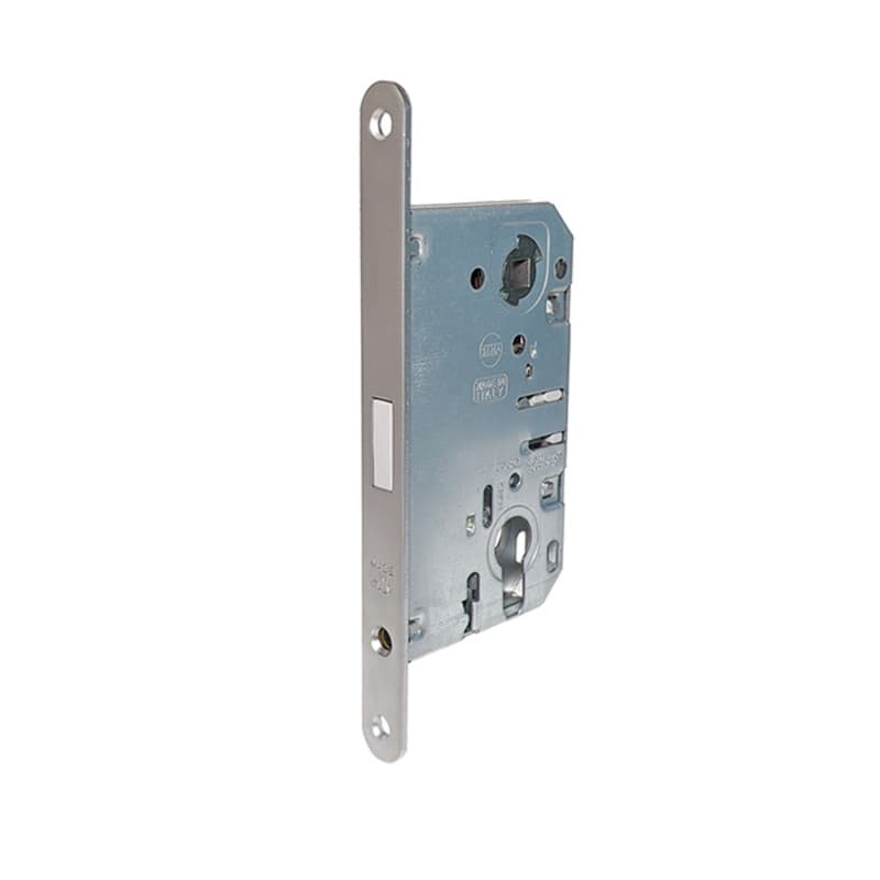 Magnetic Door Lock Kit, Cylinder Type, Matte Chrome, ML50-CY-MCH