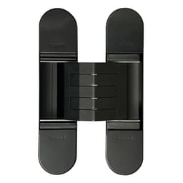 3D Invisible Hinge, Model 1450, Matte Black Painted 130mm x 30mm