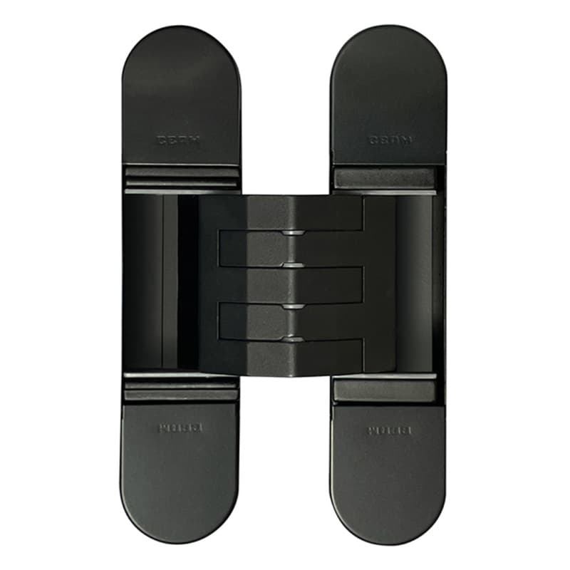 3D Invisible Hinge, Model 1450, Matte Black Painted 130mm x 30mm