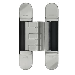 3D Invisible Hinge, Model 1418, Nickel Plated 150mm x 30mm