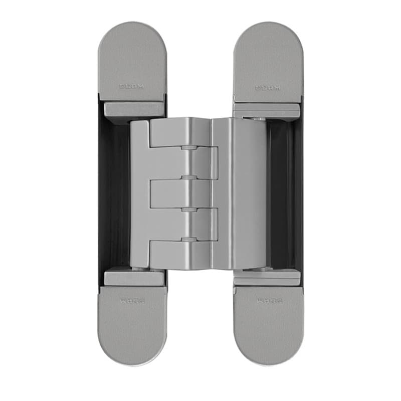 3D Invisible Hinge, Model 1418, Silver Painted 150mm x 30mm