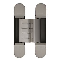 3D Invisible Hinge, Model 1418, Satin Nickel Plated 150mm x 30mm