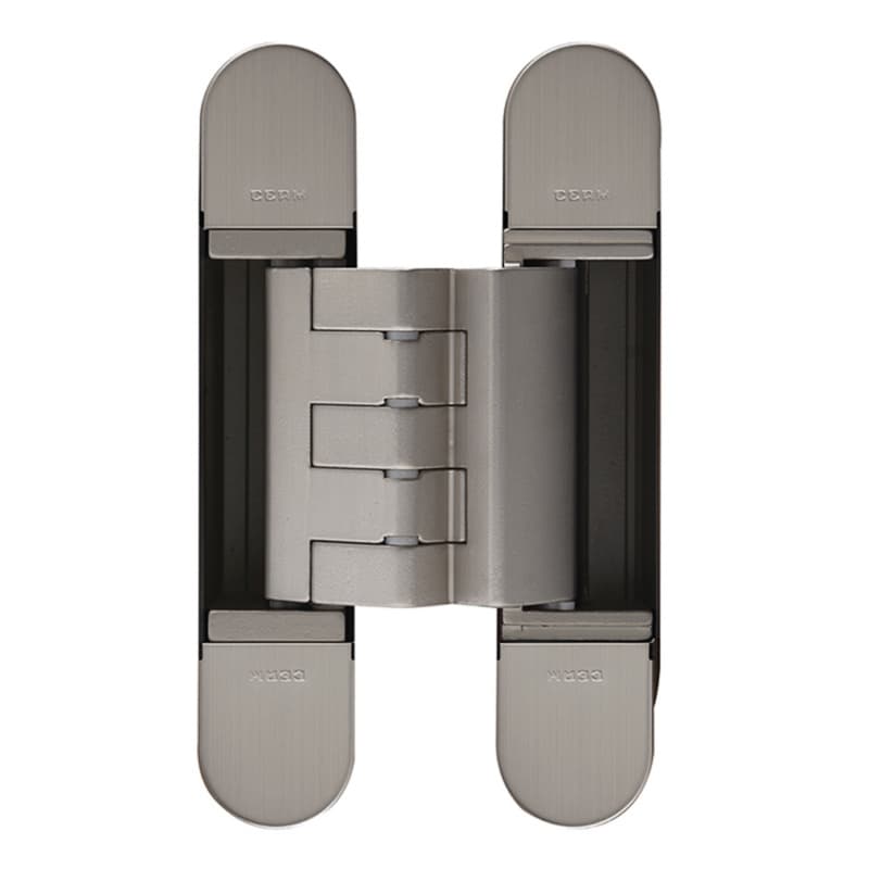 3D Invisible Hinge, Model 1418, Satin Nickel Plated 150mm x 30mm