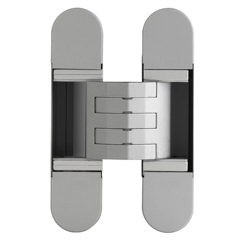 3D Invisible Hinge, Model 1450, Silver Painted 130mm x 30mm