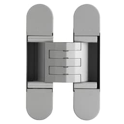 3D Invisible Hinge, Model 1450, Silver Painted 130mm x 30mm