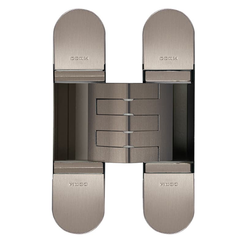 3D Invisible Hinge, Model 1450, Satin Nickel Plated 130mm x 30mm