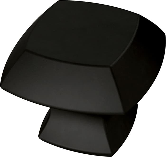 Liberty Mandara Series 1-1/4 in (32 mm) L x 1-1/4 in (32 mm) W Matte Black Knob, - P29530C-FB-CP