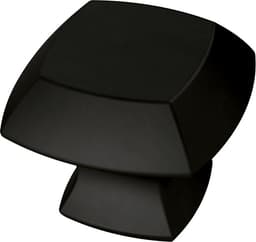Liberty Mandara Series 1-1/4 in (32 mm) L x 1-1/4 in (32 mm) W Matte Black Knob, - P29530C-FB-CP