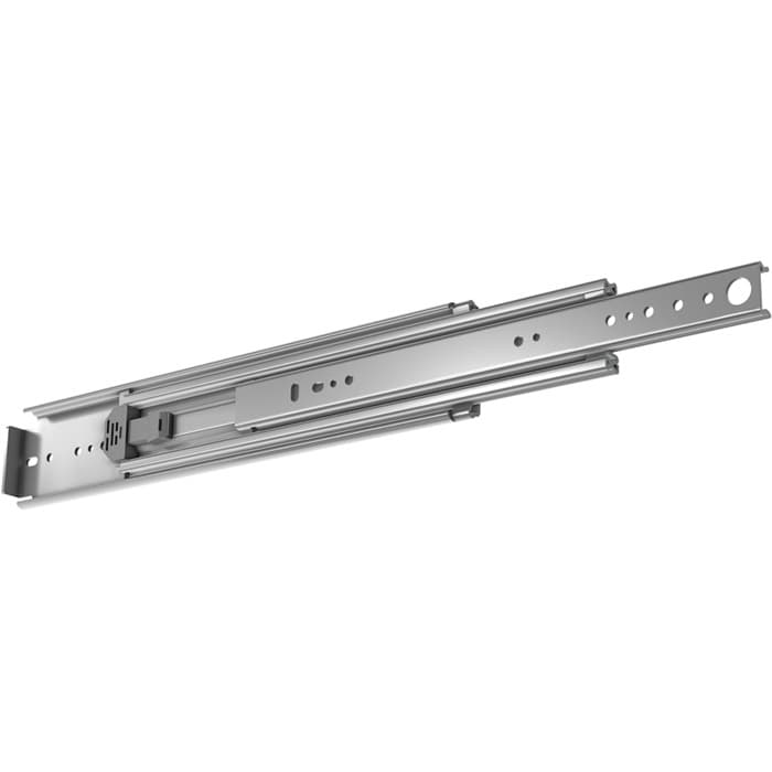Fulterer 60" Side Mount Full Extension 550 lb Ball Bearing Drawer Slide, Zinc, 5526