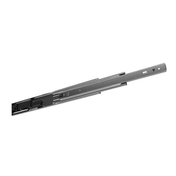 Fulterer 18" Over Travel Soft-Close Ball Bearing Drawer Slides, Unhanded Side Mount Zinc  - 400273