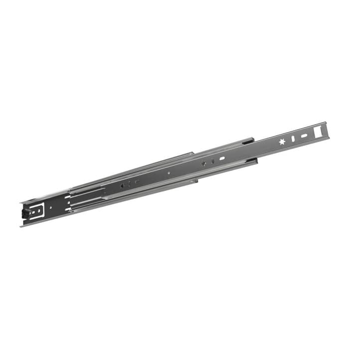 Fulterer USA, Inc. 22 in Over-travel Side mount 198 lb Ball Bearing Drawer Slide, Zinc, 400113