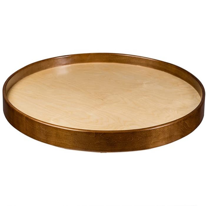 Century Components Walnut Creek 32" D Maple/Walnut Full Circle Lazy Susans, Independently Rotating 2 Shelves - WCCSHO32FRPF