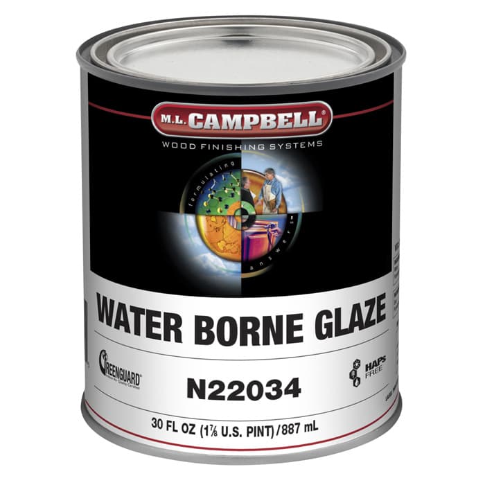 Water Borne Glaze Base Clear, 1 Quart - Ml Campbell 000N22034-14
