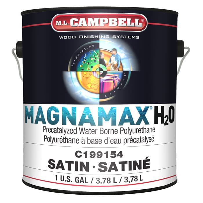 Waterbase Magnamaxh20 Clear Satin, 1 Gallon, Ml Campbell 00C199154-16