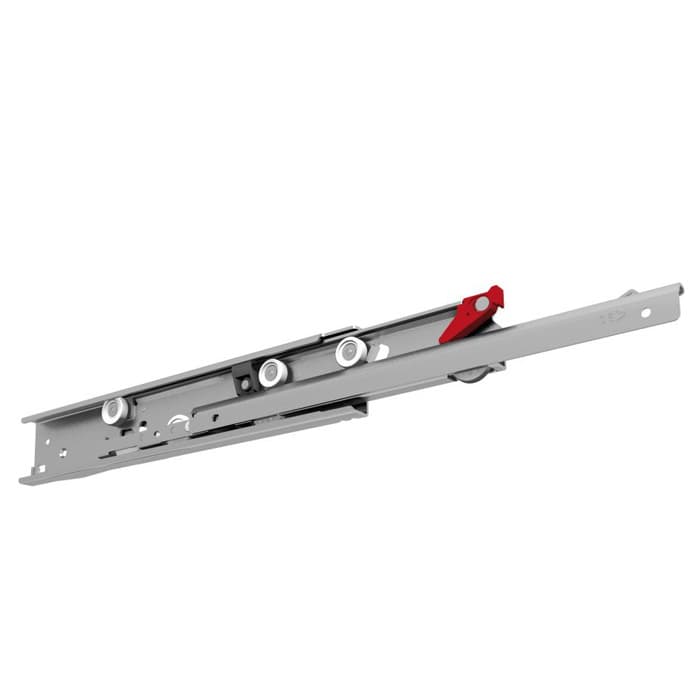 Fulterer 4-Pair Box 16" Self-Close Side Mount Full Extension 265 lb Ball Bearing Drawer Slide, Zinc, 7110