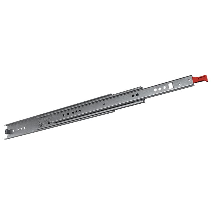 Fulterer 8-Pair Box 16" Hold-In/Hold-Out Side Mount Full Extension 220 lb Ball Bearing Drawer Slide, Zinc, 76121