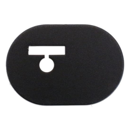 Center Door Stop for Bi-Parting Doors, Black
