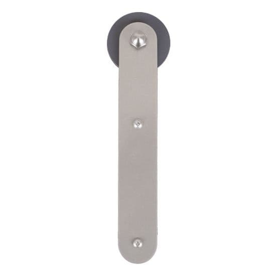 Stick Strap with Roller for Rolling Barn Doors, Satin Nickel