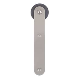Stick Strap with Roller for Rolling Barn Doors, Satin Nickel
