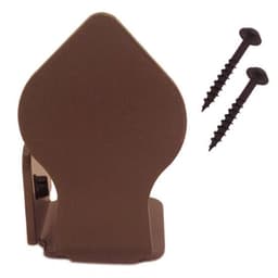 Spade Style non-Forged Left Stop for Rolling Barn Doors, Oil Rubbed Bronze