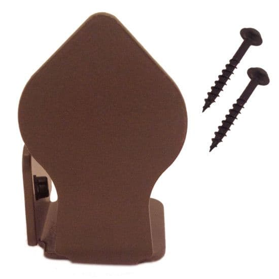 Spade Style non-Forged Left Stop for Rolling Barn Doors, Black