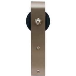 Hook Strap with Roller for Rolling Barn Doors, Satin Nickel