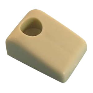 Drawer Bumper with Reference Tab, 1/2", White
