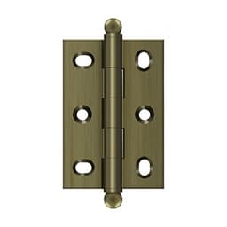 Deltana Free Swinging  Full Mortise Hinges, Screw-on Polished Brass - CHA2517U3