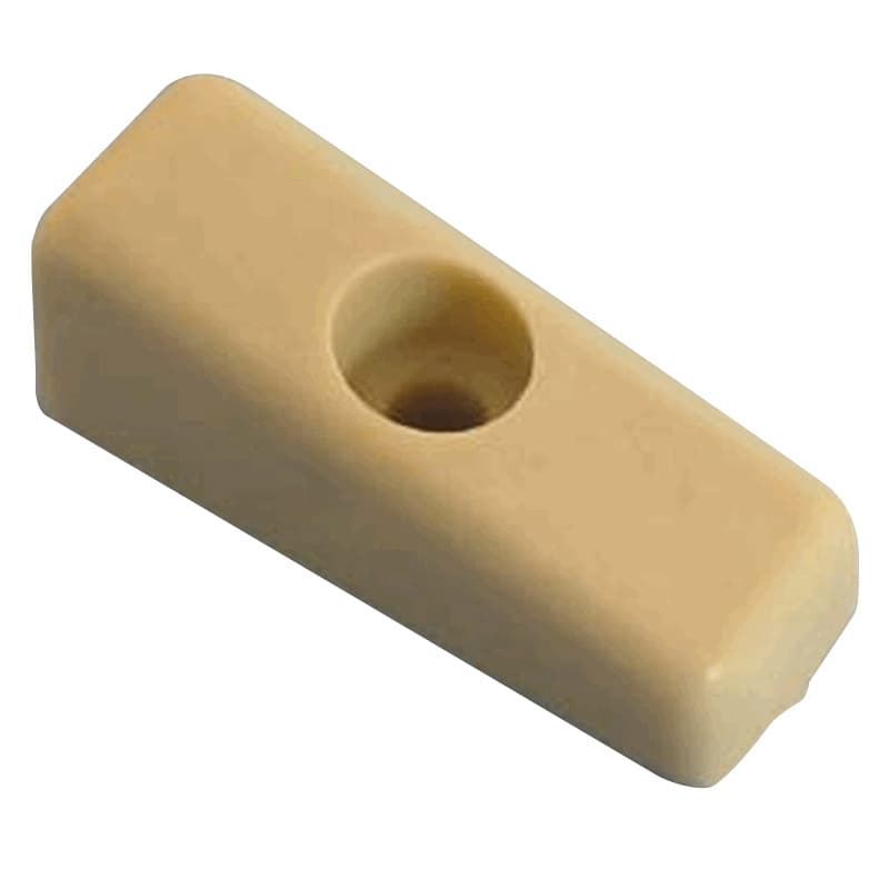 Drawer Bumper with Reference Tab, 1/2", White, 100/Box