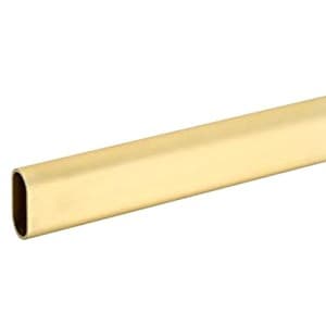 PRO Value 15 mm x 30 mm x 96" Oval Closet Rod, Dull Brass, 53315 47 019