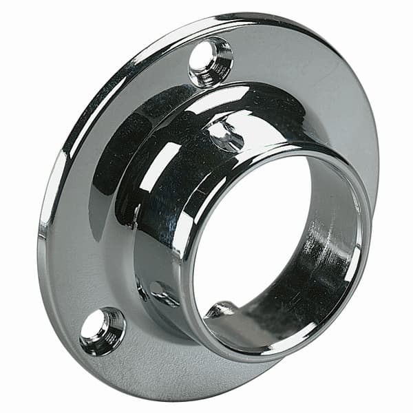 KV Closed Round Flange For 1-5/16" Round Tubing, Chrome, 764 CHR