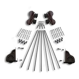 20" Hardware Swivel Kit with Brake for Rolling Library Ladders, Oil Rubbed Bronze, QG7102007