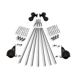 20" Wide Hardware Kit for Rolling Library Ladders, Hook Style, Oil Rubbed Bronze, QG5002007