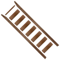 120"x20" Library Ladder Unassembled and Unfinished, Maple, QG.6010-20.MA