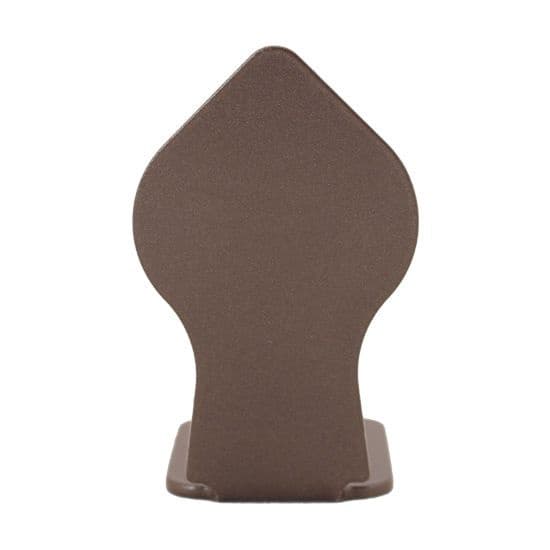 Spade Style non-Forged Center Guide for Rolling Barn Doors, Oil Rubbed Bronze
