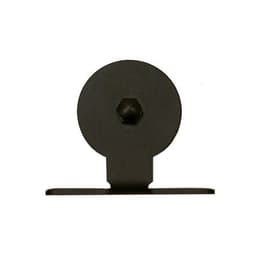 Top Mount with Roller for Rolling Barn Doors, Satin Nickel