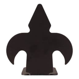 Fleur-Di-Lis Style non-Forged Center Guide for Rolling Barn Doors, Oil Rubbed Bronze