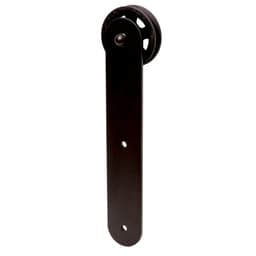 Barn Door Hardware Aluminum Accessory 3" Strap Hanger, Black