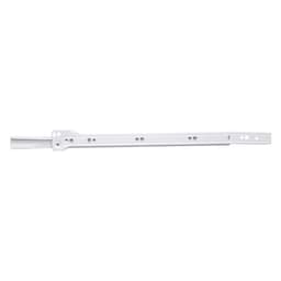 Belwith Keeler 22" 3/4 Extension Self-Close Epoxy Coated Euro Slide 1750 Series, Unhanded Side Mount White - P1750/22-W