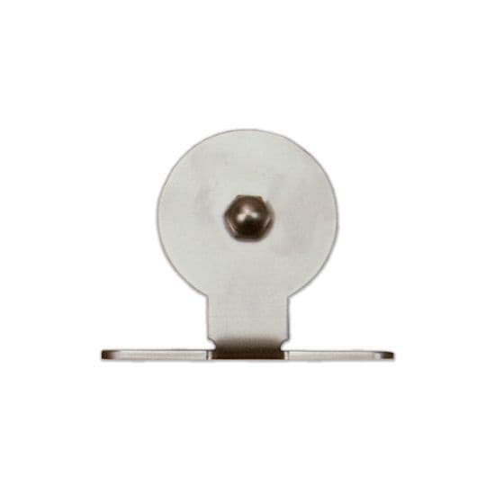 Top Mount with Roller for Rolling Barn Doors, Black