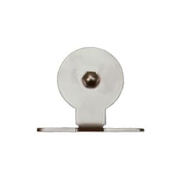 Top Mount with Roller for Rolling Barn Doors, Black