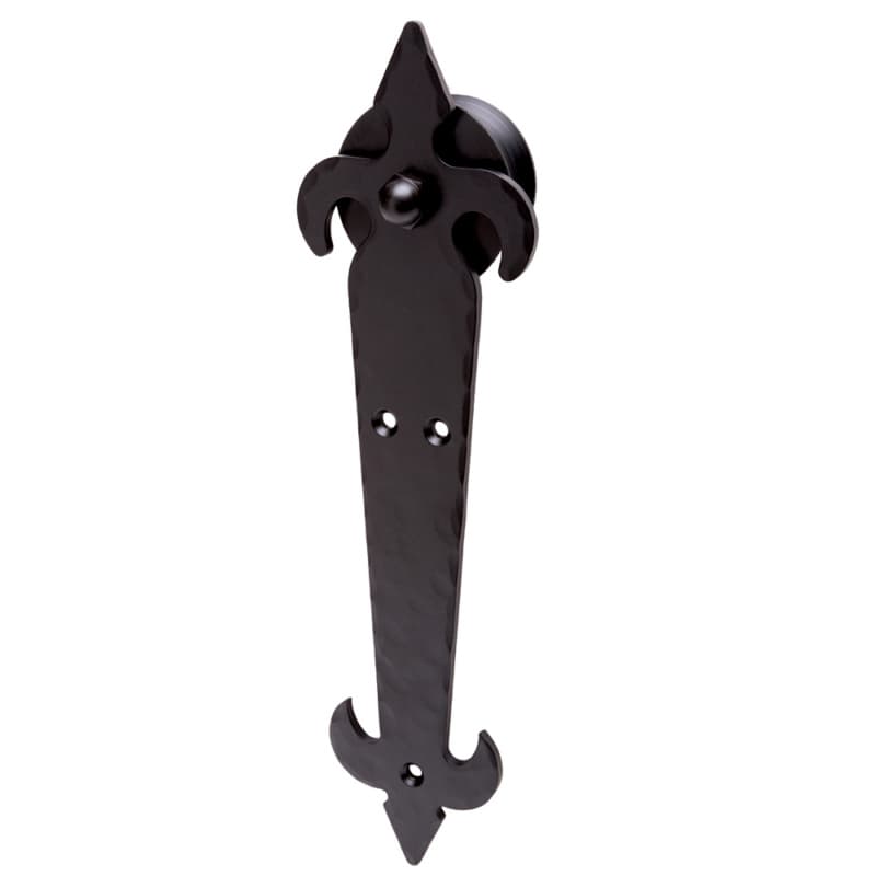 Barn Door Hardware Accessory Barcelona Series, Barn Door Hanger Center Guide, Black