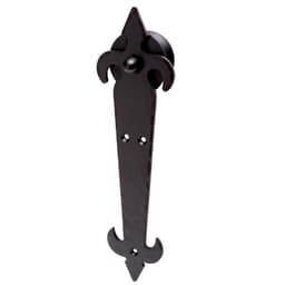Barn Door Hardware Accessory Barcelona Series, Barn Door Hanger Center Guide, Black