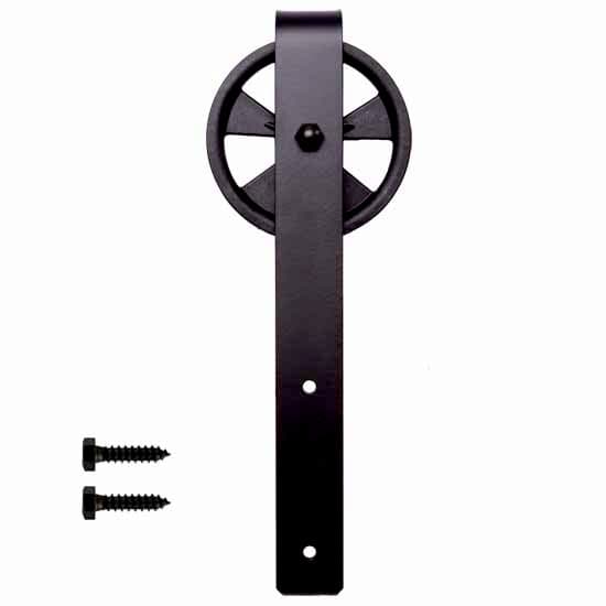 Barn Door Hardware Aluminum Accessory 5" Hook Hanger, Black