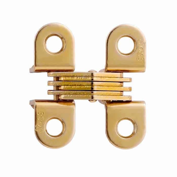 Invisible Hinges SOSS Brand Hinges, 303 Series, Dull Brass